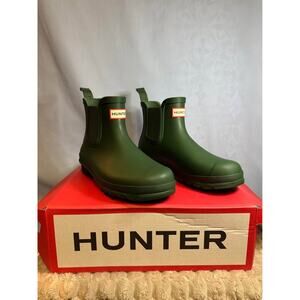 RAIN BOOTS ☔️Hunter Women’s Chelsea Rain Boots – Green – Size 7 -New in Box